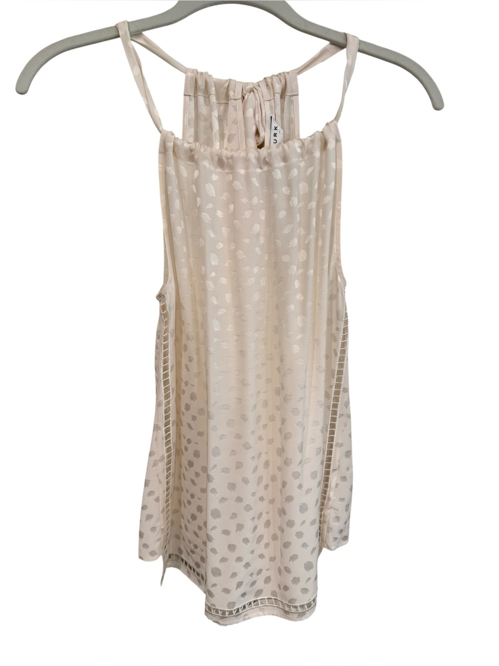Trina Turk Cream Printed Halter Camisole